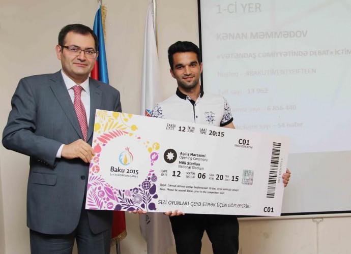 Twitter-də Oyunlara dəstək olanlar  mükafatlandırılıb 