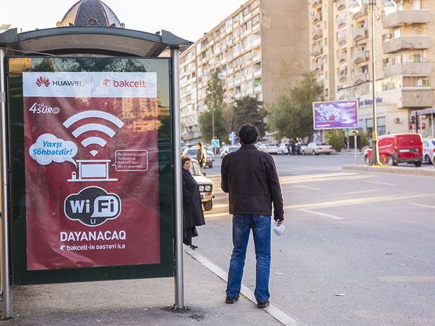 Bakıda ödənişsiz  Wi-Fi olan dayanacaqların sayı artırılır