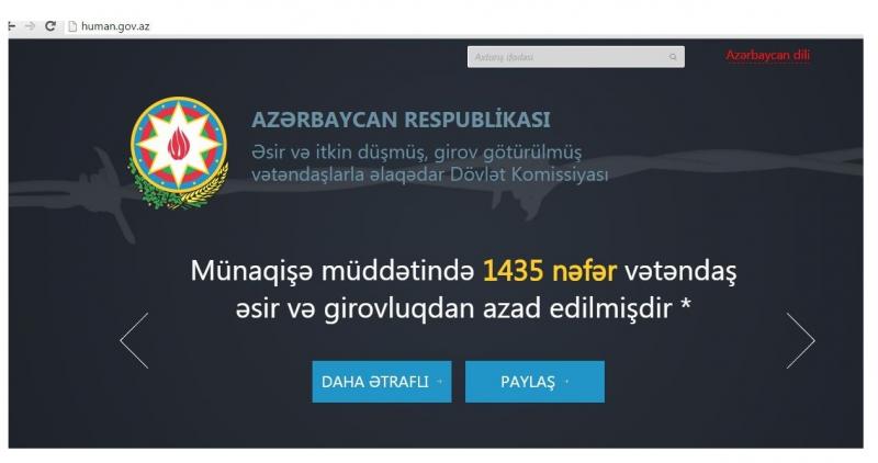 Əsir və itkin düşmüş vətəndaşlarla bağlı Qaynar xətt yaradılıb
