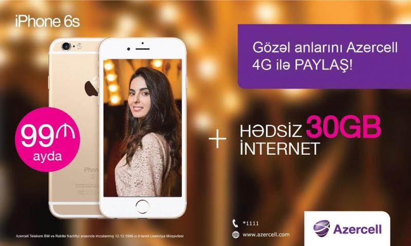 Azercell-dən yeni sərfəli iPhone 6S kampaniyası   