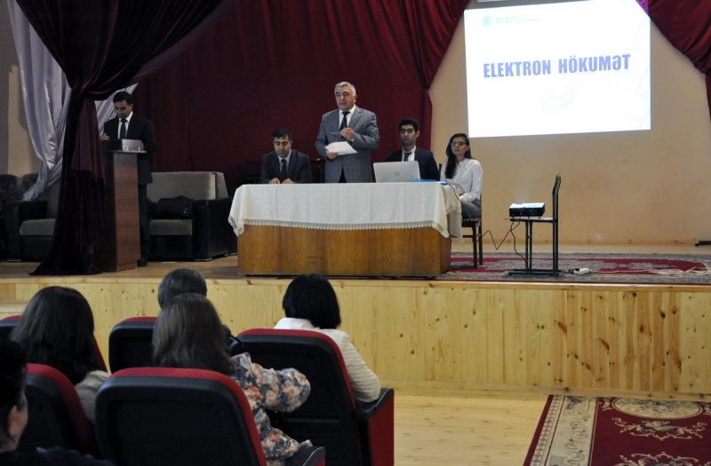 Ağdaşda e-xidmətlərlə bağlı seminar keçirilib