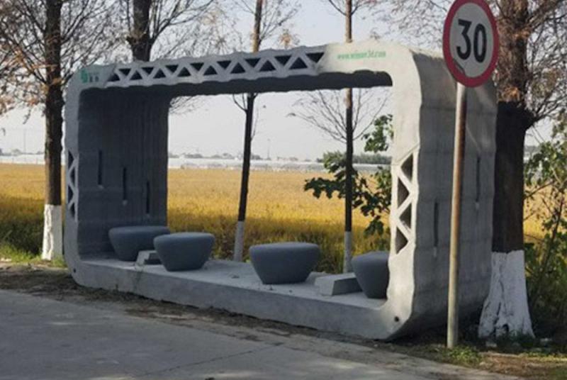 3D printerdə çap edilmiş ilk avtobus dayanacağı