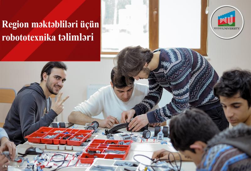 Qərb Universiteti regionda robototexnika təlimləri keçəcək