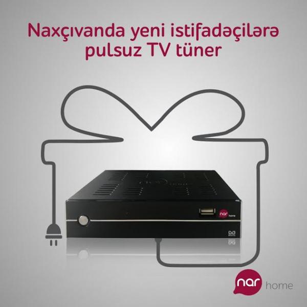 Nar TV xidmətinə qoşularaq pulsuz TV tüner əldə edə bilərsiniz.