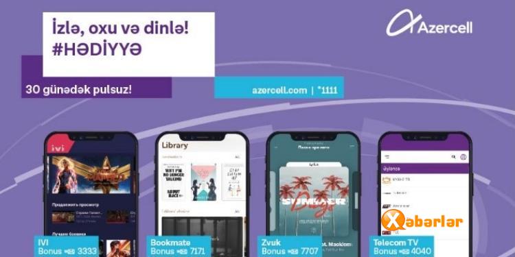 Azercell-in yenilənmiş məhsullarından istifadə ödənişsiz oldu