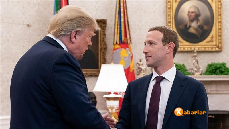 Donald Trampın Mark Zukerberqlə görüşü baş tutub