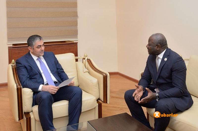 Ramin Quluzadənin icraçı katib Lassino Zerbo ilə görüşü baş tutub