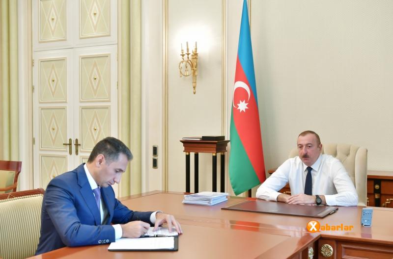 Prezident Azərkosmos Açıq Səhmdar Cəmiyyətinin sədri ilə görüşüb