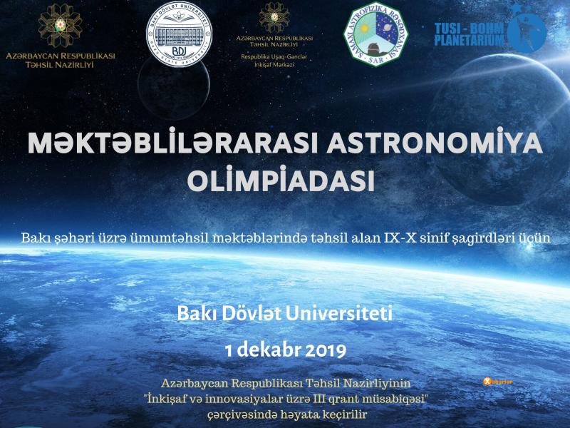 BDU-da Məktəblilərarası Astronomiya Olimpiadası keçiriləcək