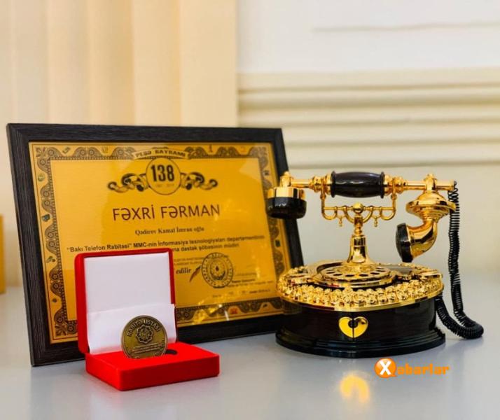 Bakı Telefon Rabitəsi-nin əməkdaşları təltif ediliblər