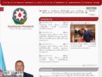 Prezidentin saytı yeniləndi