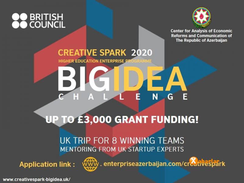“Big İDEA” adlı ideya və fikir yarışmasına artıq start verilib