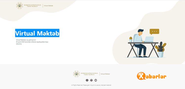 “Virtual məktəb” layihəsi üzrə 150 min şagird qeydiyyatdan keçib
