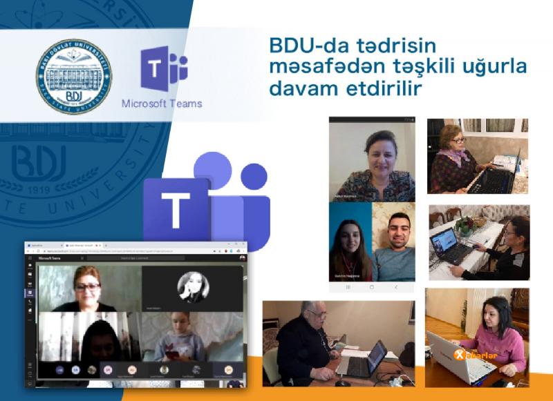 BDU-da tədrisin məsafədən təşkili uğurla davam etdirilir