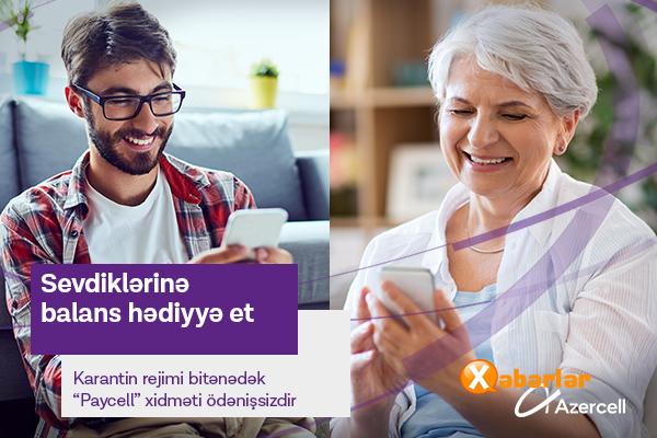 Azercell Paycell xidməti üzrə göndərilən sorğuların xidmət haqqını dayandırır