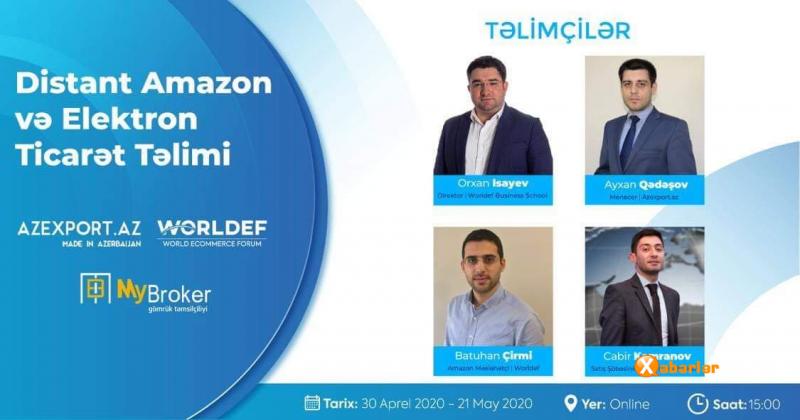 Azexport.az portalı “Distant Amazon və Elektron Ticarət Təlimi” layihəsinə başlayır