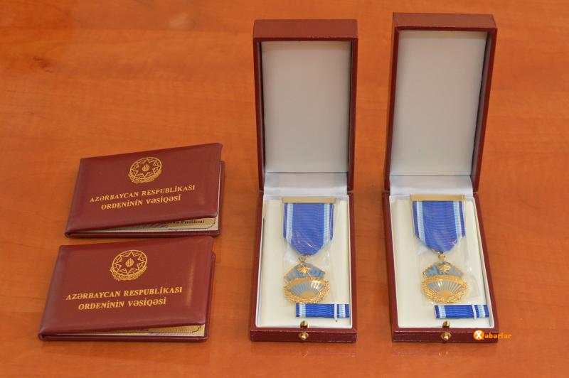 Adil Qəribova və Arif Məmmədova “Şöhrət” ordeni təqdim edilib