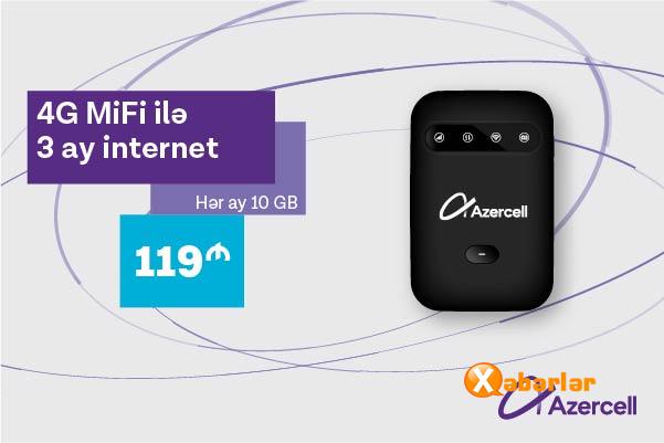 Azercell yeni 4G MiFi kampaniyasına başlayıb