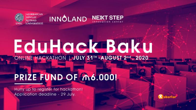 “EduHack” hakatonuna 24 yerli və 21 xarici universitetdən müraciət daxil olub