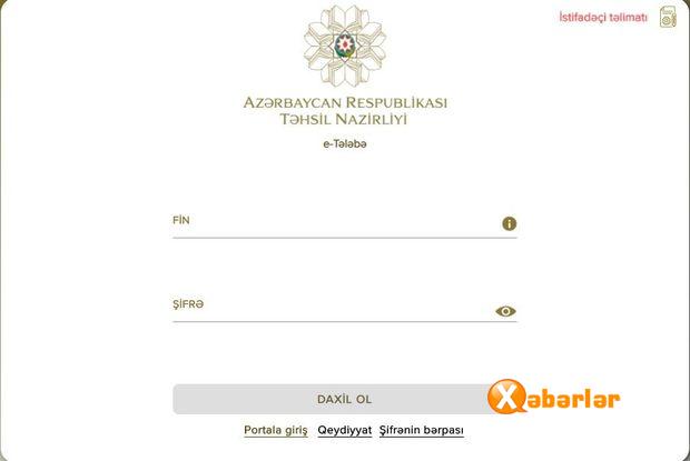 Təhsil Nazirliyi elektron portalı vasitəsilə müraciətlərin qəbulunu aktivləşdirilib