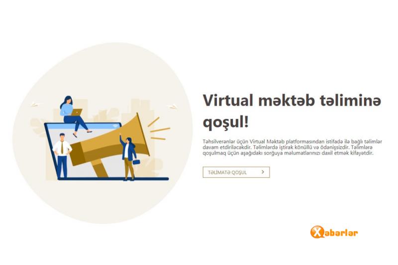 “Virtual məktəb”də müəllimlər üçün onlayn təlimlərə qeydiyyat davam edir