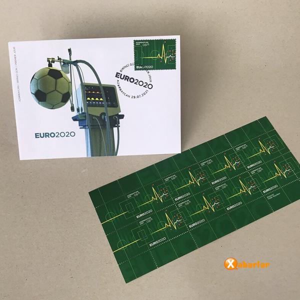 "EURO 2020” mövzusunda poçt  markaları bloku dövriyyəyə buraxılıb