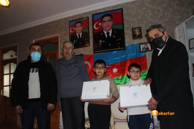 Şəhid övladları ziyarət olunub