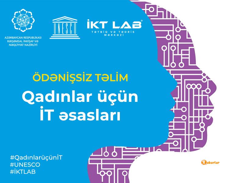 Qadınlar üçün ödənişsiz “İT əsasları” təlimləri keçiriləcək