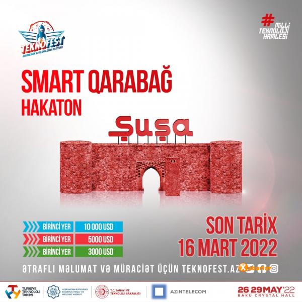 “TEKNOFEST” çərçivəsində “Smart Qarabağ” Hakatonu keçiriləcək