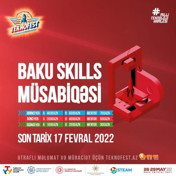 “TEKNOFEST” çərçivəsində “Baku Skills” müsabiqəsinə start verilib