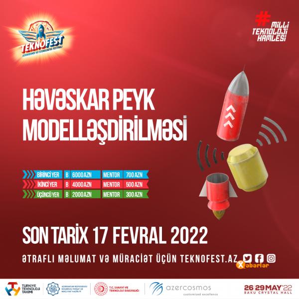 “Həvəskar peyk modelləşdirilməsi’’ müsabiqəsinə qeydiyyat davam edir