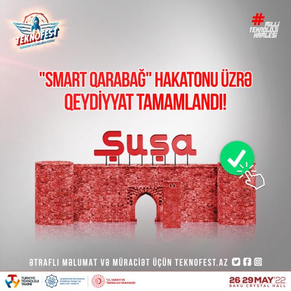 “Smart Qarabağ” Hakatonuna qeydiyyat başa çatdı