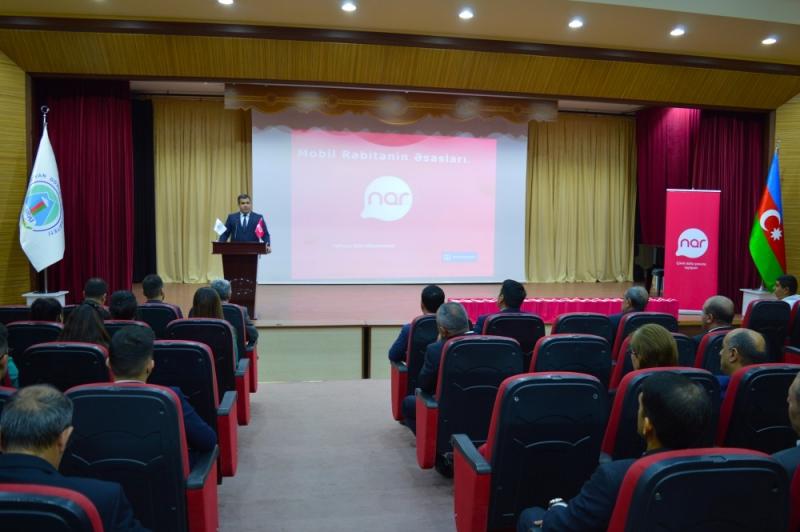 Naxçıvan Dövlət Universitetində “Mobil rabitə təlimi” keçirildi