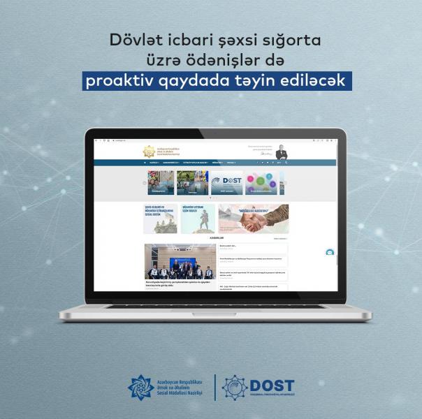 Dövlət icbari şəxsi sığorta üzrə  ödənişlər proaktiv qaydada təyin ediləcək