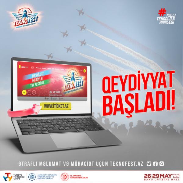 “TEKNOFEST Azərbaycan” festivalı ziyarətçi qeydiyyatına start verir