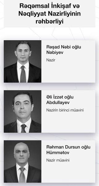 Ekspert:Rəqəmsal inkişaf və nəqliyyat nazirinin neçə müavini var?