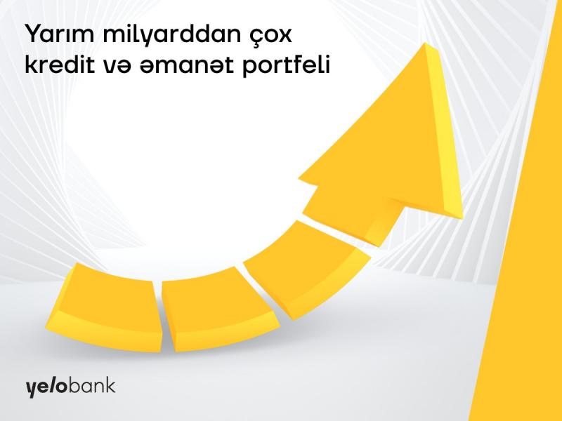 Yelo Bank-ın əmanət və kredit portfelləri yarım milyardı ötdü   