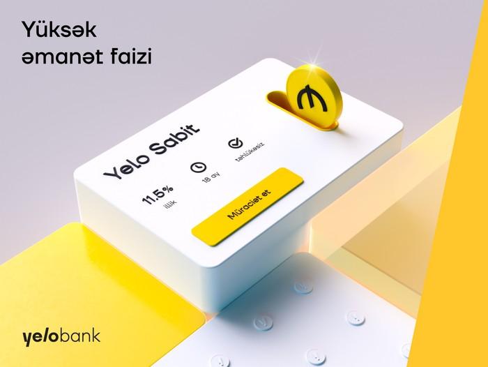Yelo Bank-da əmanət hesabı aç, 11.5 faiz qazan!