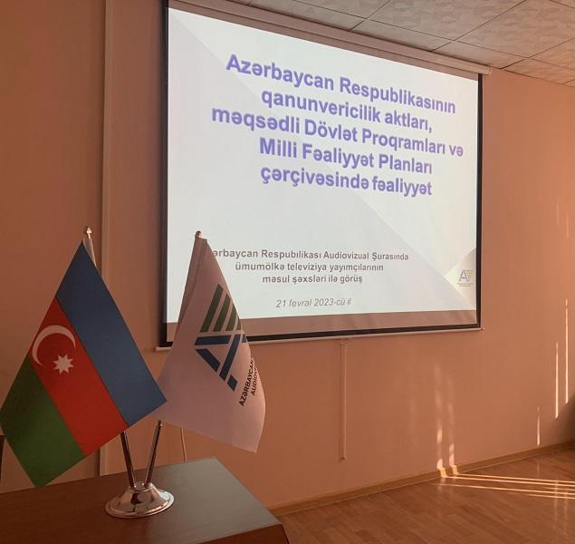 Azərbaycan Respublikası Audiovizual Şurasında görüş keçirilib