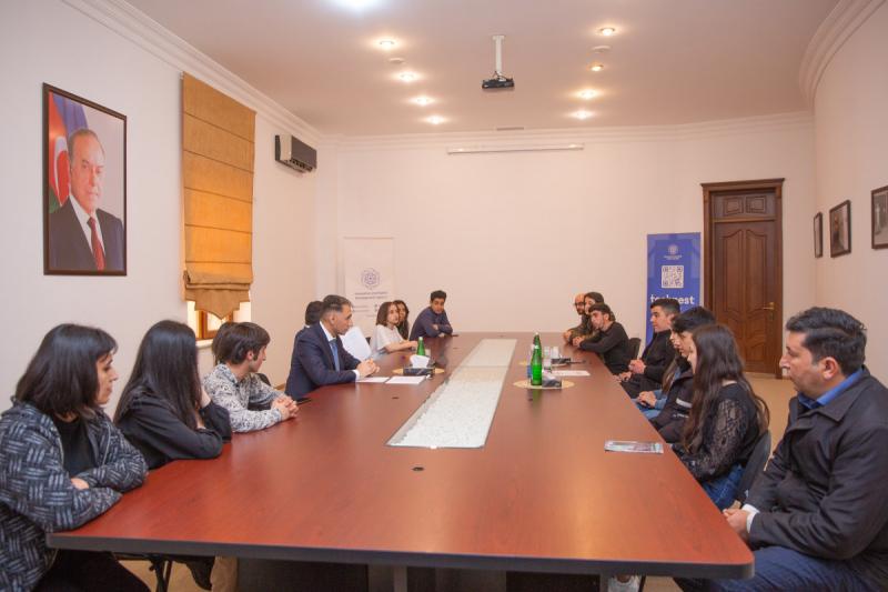 Rəşad Nəbiyev Göyçayda “Technest” təqaüdçüləri ilə görüşüb