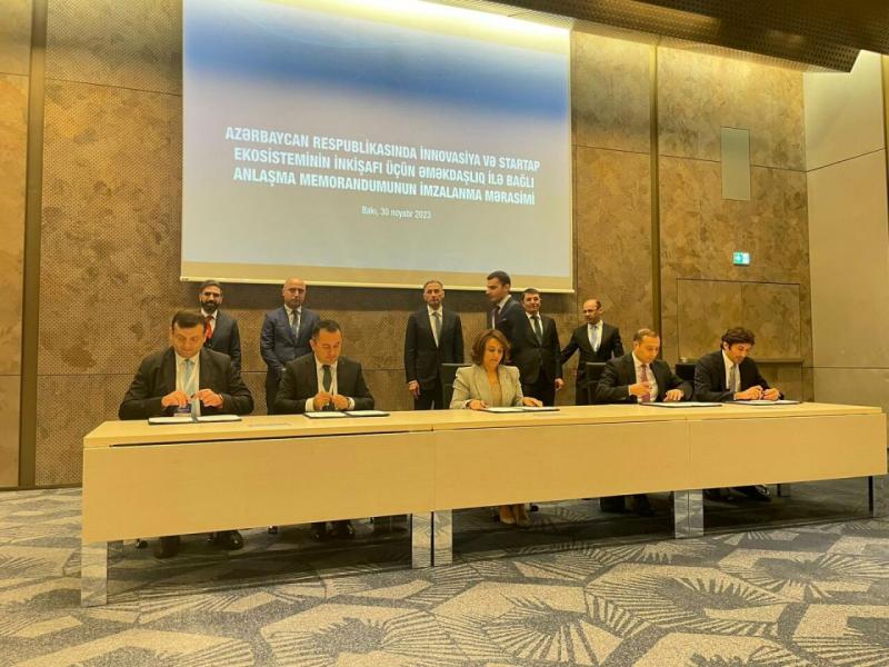 İnnovasiya və startap ekosisteminin inkişafı üçün memorandum imzalanıb