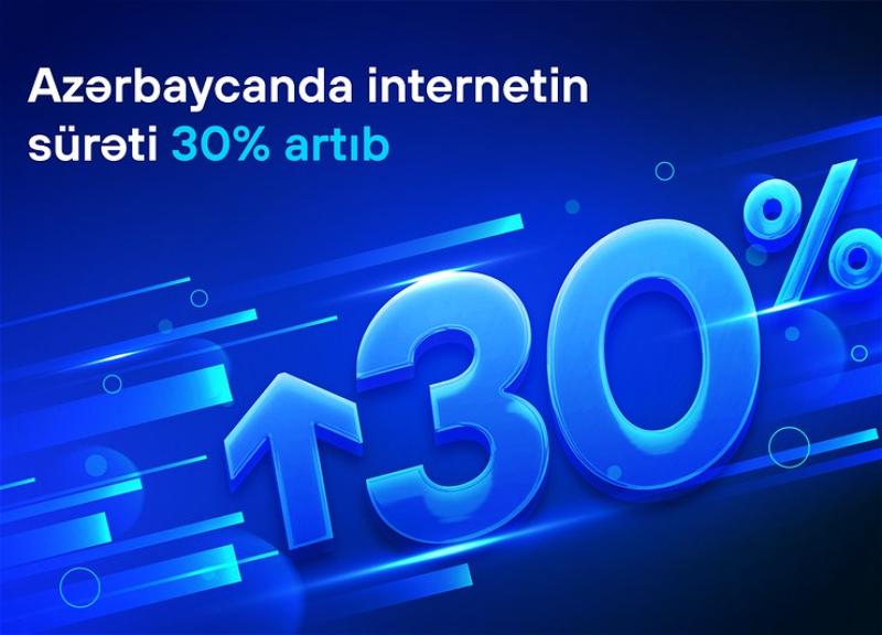 Azərbaycanda internetin sürəti 30 faiz artıb