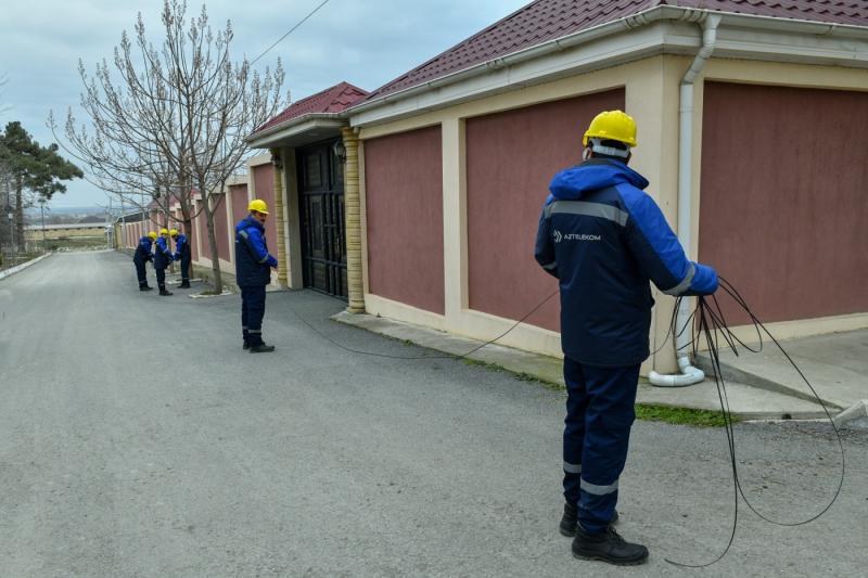 “Aztelekom” Şabran rayonunu yüksəksürətli internetlə təmin edir