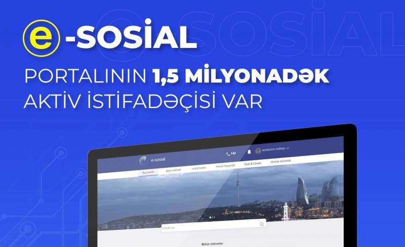 “E-sosial” portalının 1 476 800-dən çox aktiv istifadəçisi var