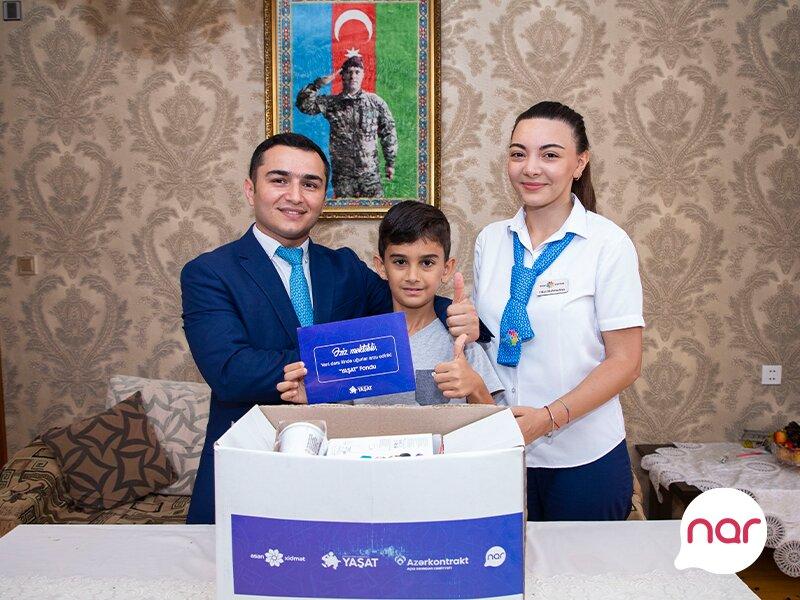 “Nar” YAŞAT Fondu ilə birgə “Bilik Günü” münasibətilə şəhid övladlarını  təbrik etdi