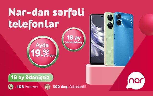 “Nar” sərfəli smartfon modellərini təqdim edir