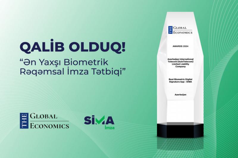 “SİMA İmza” beynəlxalq mükafata layiq görülüb