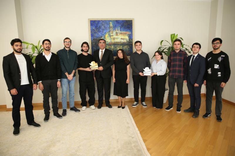 BANM-də “TEKNOFEST-2024”ün qalibləri ilə görüş olub