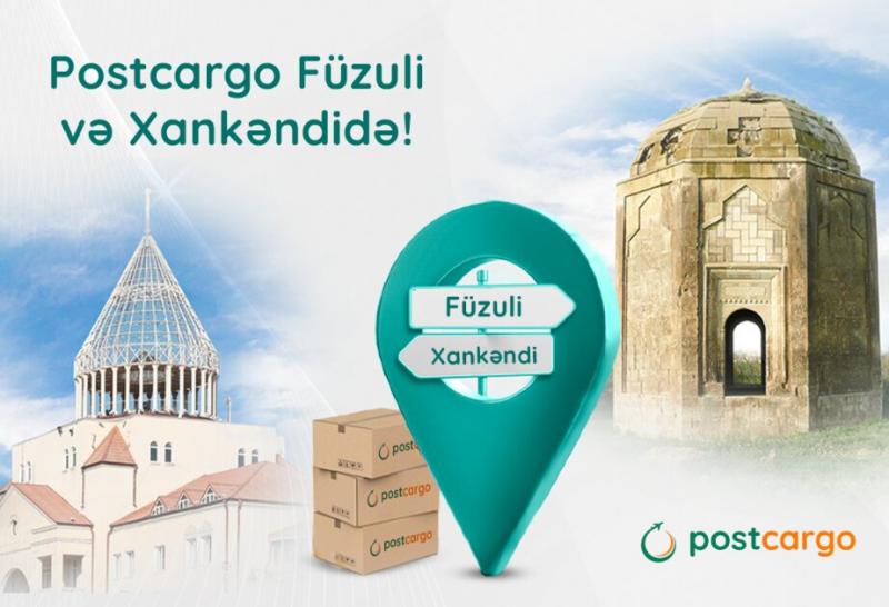 Xankəndi və Füzuliyə beynəlxalq poçt bağlamalarının çatdırılmasına başlanıb