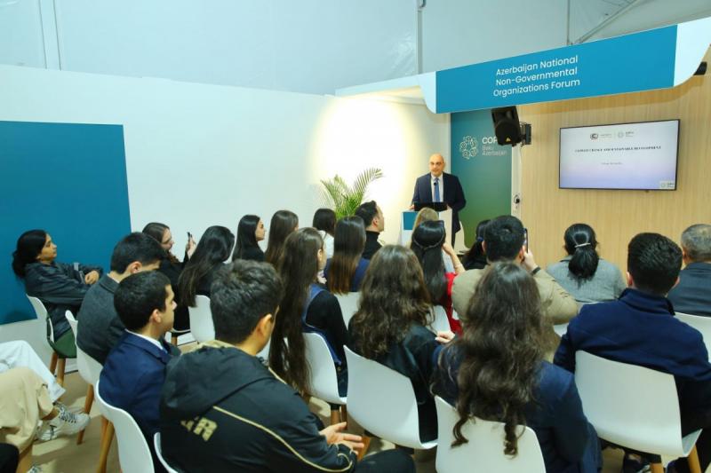 COP29-da iqlim böhranına qarşı fəaliyyətdə QHT-lərin rolu müzakirə olunub